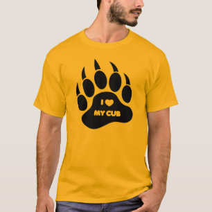 T-shirt GAY Ours Je Heart mon Ourson Patte