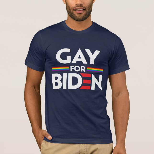 T-SHIRT GAY POUR JOE BIDEN (Devant)