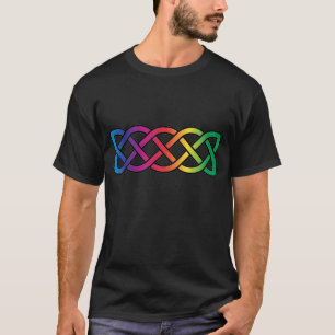 T-shirt Gay pride arc-en-ciel de ceinture celtique