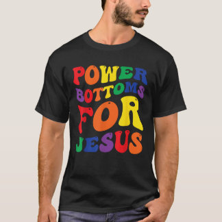 T-shirt Gay Pride Arc-en-ciel Drapeau Christian Power Bas 