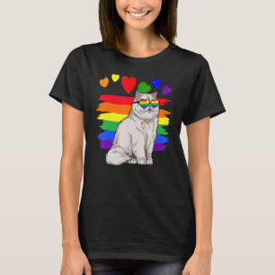 T-shirt Gay pride Cat Kitty Lgbtq Rainbow Pride Drapeau Co