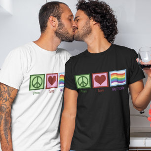 T-shirt Gay pride d'amour pour la paix