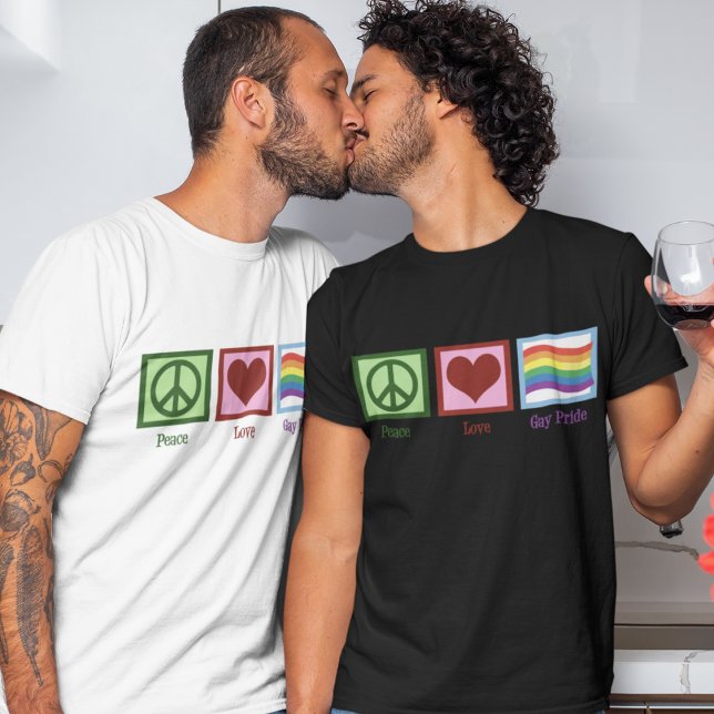 T-shirt Gay pride d'amour pour la paix (Créateur téléchargé)