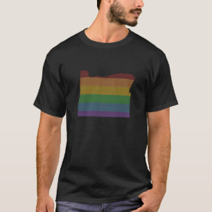T-shirt Gay pride d'arc-en-ciel de l'Orégon