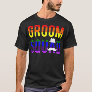 T-shirt Gay pride de la fête de baccalauréat masculin Groo