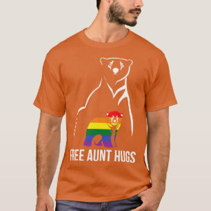 T-shirt Gay pride de Tante Hugs Libre LGBT Rainbow Women