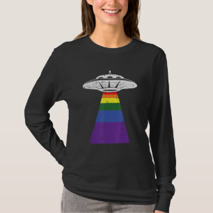 T-shirt Gay pride D'Enlèvement D'Aliens Lgbt Q Gaylien Ufo
