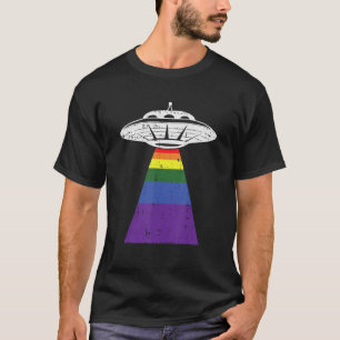 T-shirt Gay pride D'Enlèvement D'Aliens Lgbt Q Gaylien Ufo