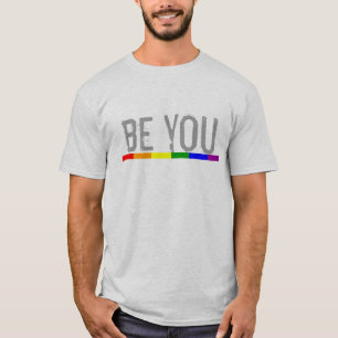 T-shirt Gay pride drapeau arc-en-ciel soyez vous
