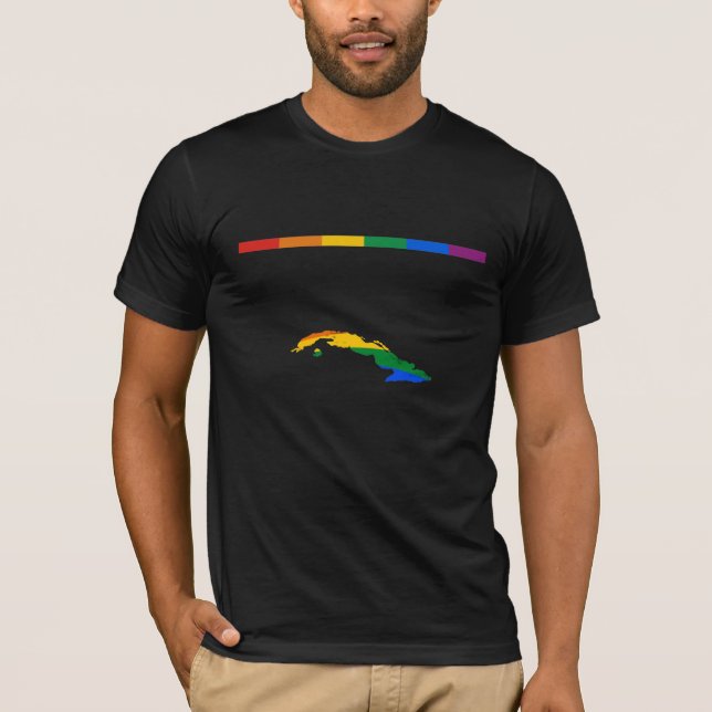 T-SHIRT GAY PRIDE DU CUBA (Devant)
