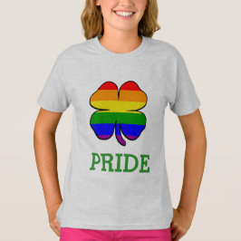T-shirt Gay pride du drapeau arc-en-ciel shamrock