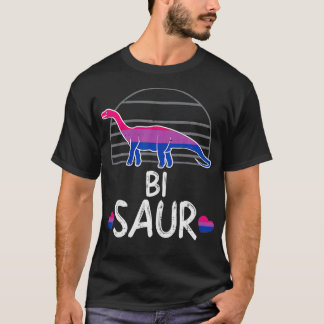 T-shirt Gay pride du pavillon Bisaur Dinosaur Dino LGBTQ B