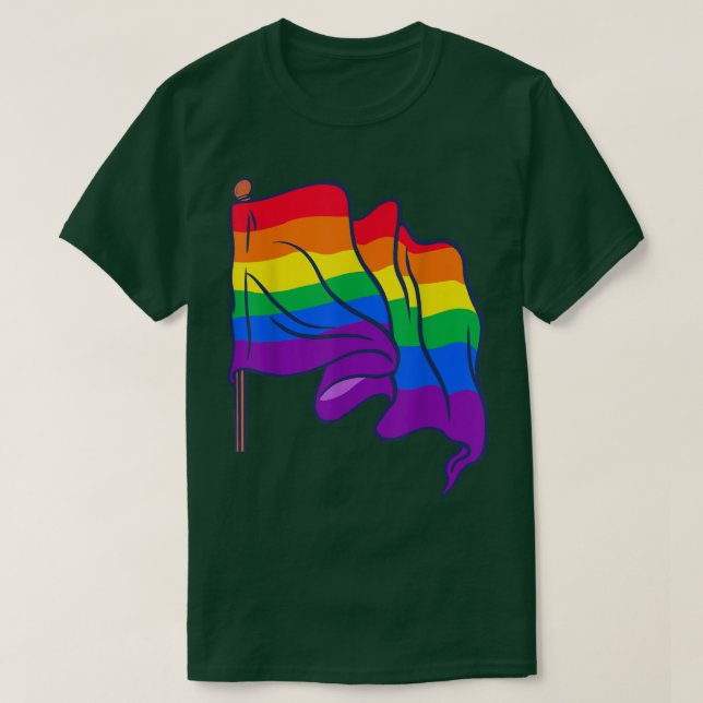 T-shirt Gay pride Égalité Lgbtq Rainbow Flag Droits de l'H (Design devant)