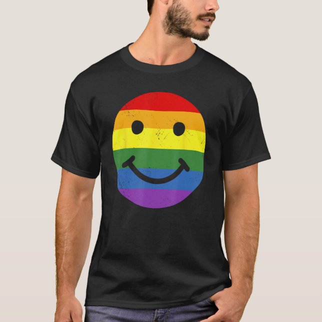 T-shirt Gay pride Égalité LGBTQ Smile (Devant)