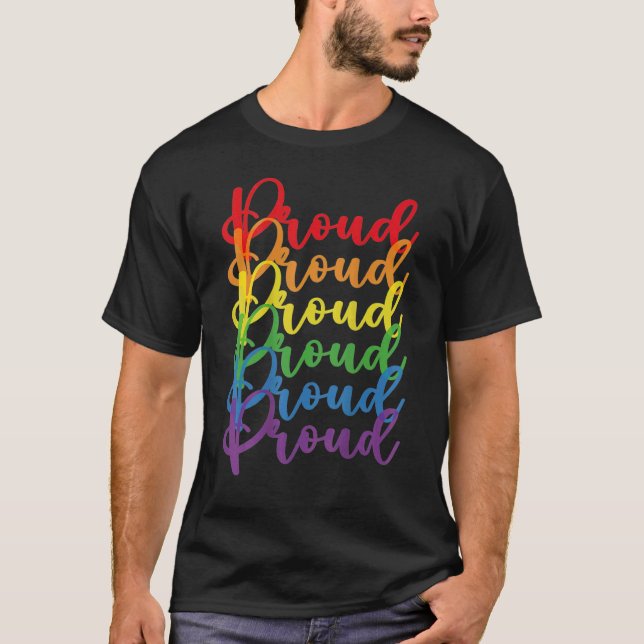 T-shirt Gay pride Fier Sois Toi-Même Lgbt Gay Lesbian (Devant)