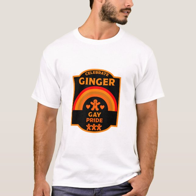 T-shirt Gay pride Ginger (Devant)