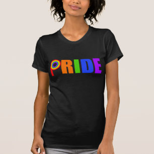 T-shirt Gay pride Grandes Lettres Arc-en-ciel magnifiques