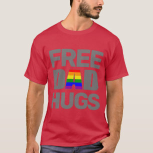 T-shirt Gay pride Gratuit Papa Hugs L'amour est amour Le c