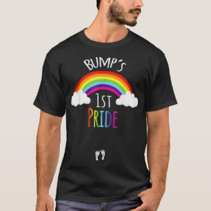 T-shirt gay pride Grossesse révélateur bosses 1ère fier