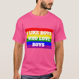 T-shirt Gay pride J'aime les garçons qui aiment les garçon