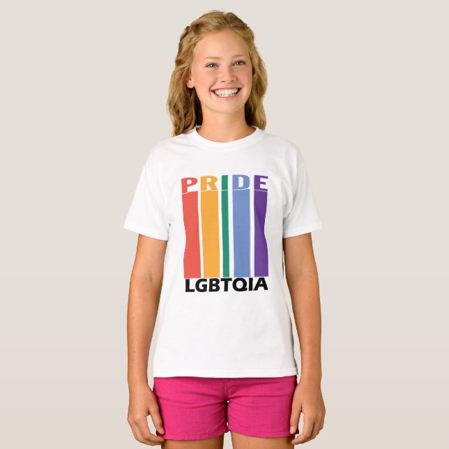 T-shirt Gay pride LBGTQIA Arc-en-ciel 1 (Devant entier)