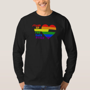 T-shirt Gay pride Lgbtq Lgbt Égalité Rainbow Heart Just S
