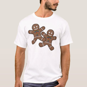 T-shirt Gay pride Noël Gingerbread Hommes Couple