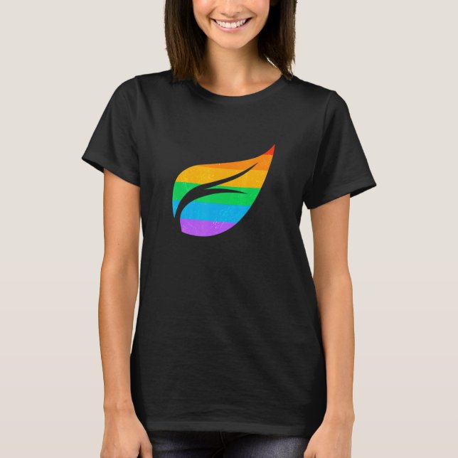 T-shirt Gay pride Parade LGBTQ+ Arc-en-ciel drapeau couleu (Devant)