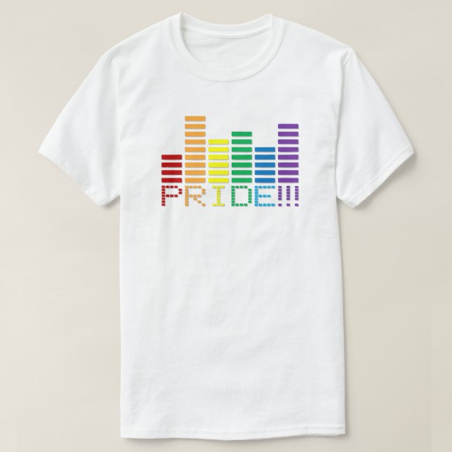 T-shirt Gay pride Rainbow Sound Bar 2013 (Design devant)