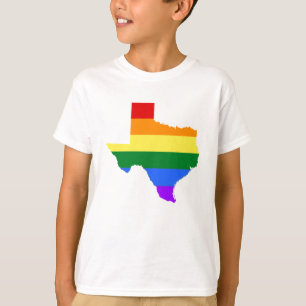 T-shirt Gay pride Texas Rainbow