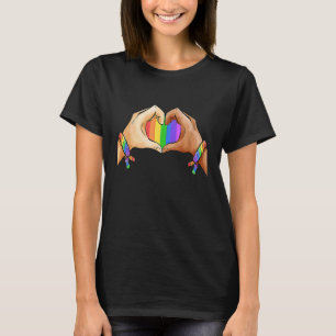 T-shirt Gay pride Vêtements Lgbt Arc-en-ciel Drapeau Tee H