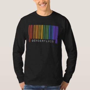 T-shirt Gay Queer Code-Barres Fierté Genderfluid Esthétiqu