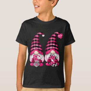 T-shirt Gay Vallentines Jour Gnomes Pour Lui Buffle Rose
