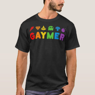 T-shirt Gaymer Funny LGBTQ Pride Rainbow Gay Video Gay Jeu