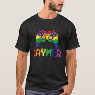 T-shirt Gaymer Game Control Rainbow Lgbt Gay Lesbian Pride