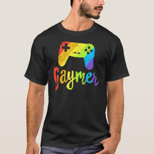 T-shirt Gaymer Lgbt Pride Gay Gamer Rainbow Controller Ga