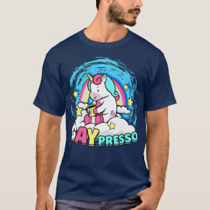T-shirt GAYpresso Rainbow Unicorn Coffee Espresso LGBT Pri