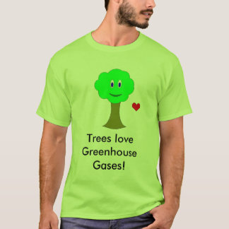 T-shirt Gaz à effet de serre d'amour d'arbres ! (C'est