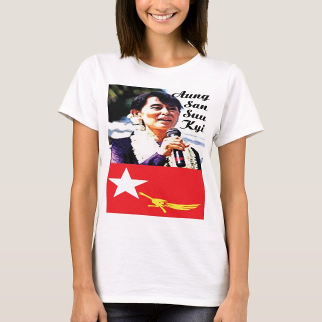 T-shirt GAZ T - Politique-Aung San Suu Kyi (Devant)