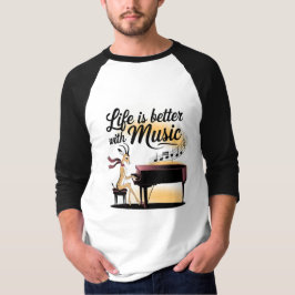 T-shirt gazelle piano