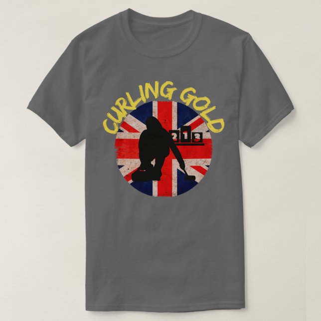 T-shirt GB Curling Gold (Design devant)