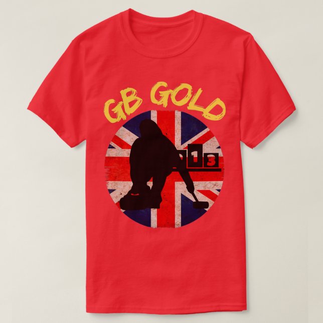 T-shirt GB Curling Gold 2 (Design devant)