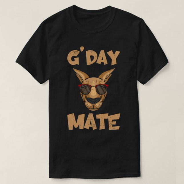 T-shirt Gday Mate Zoo Pouch Australie Amoureux des animaux (Design devant)
