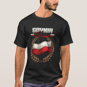 T-shirt Gdynia Pologne Voyage Drapeau Polonais Polska
