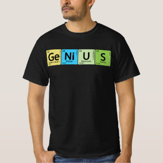 T-shirt Ge-Ni-U-S Genius - Élément Tableau périodique Élém