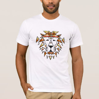 T-shirt Geai Niani - lion déchiqueté - plaid d'automne -