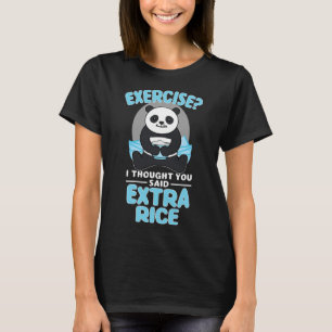 T-shirt Géant Panda Funny Gymnase Entraînement Sayings Ali