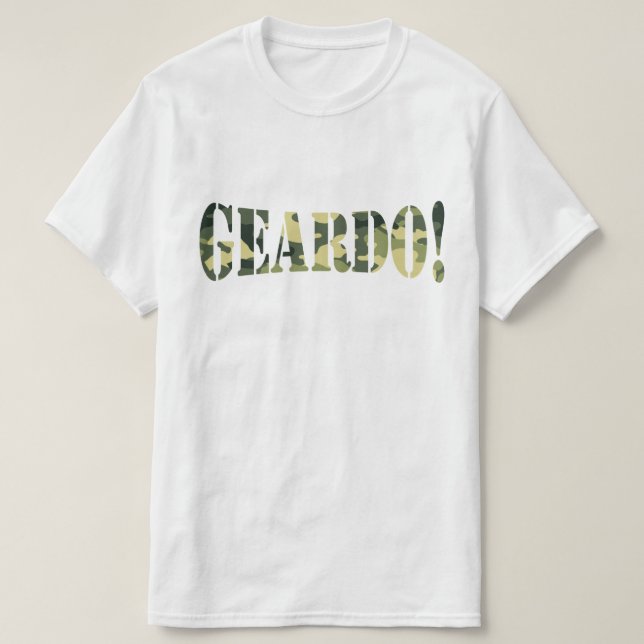 T-SHIRT GEARDO ! CAMO / CAMOUFLAGE (Design devant)
