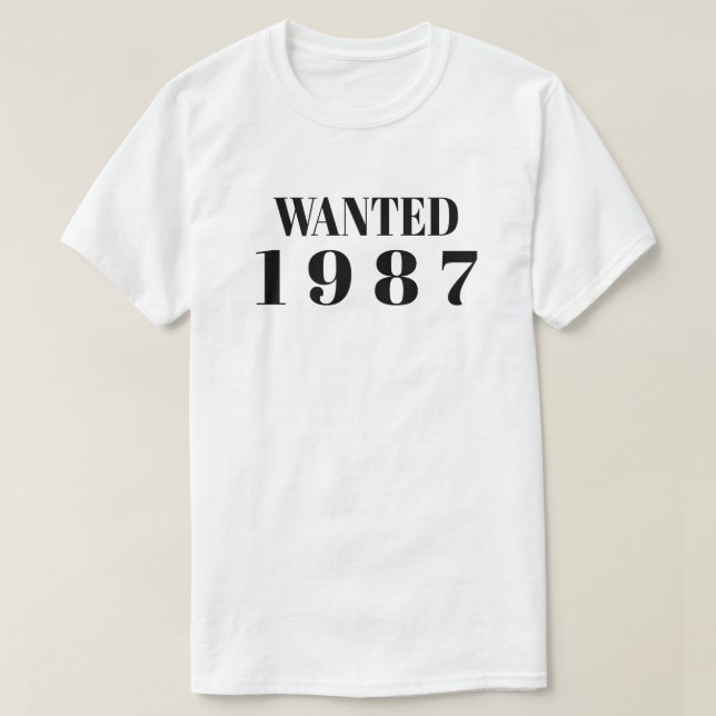 T - Shirt Geburtstag (Design vorne)