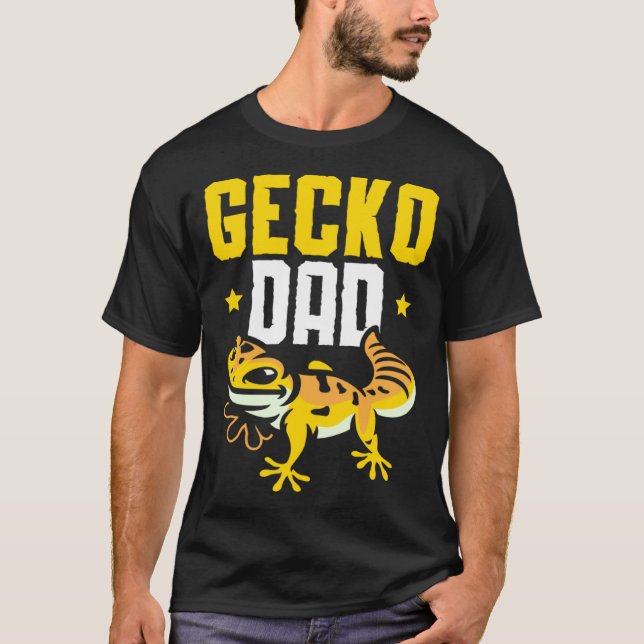 T-shirt Gecko Dad Reptile Leopard Gecko  Lizard (Devant)